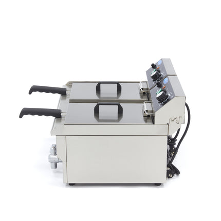Deep Fryer | 2 x 10L | 2 Baskets | with Drain Tap 3