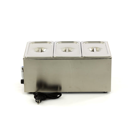 Bain Marie | with Tap | incl 3 x 1/3 GN Set | Electric 3
