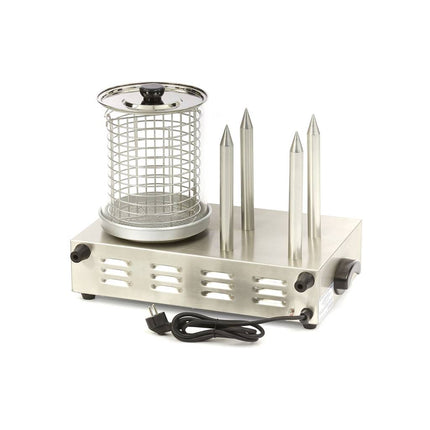 Hot Dog Warmer | Ø20 x 24cm | Dishwasher Safe | with 4 Spikes 4
