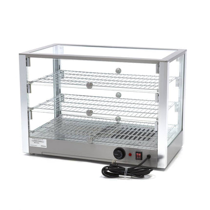 Heated Food Display | 115L | 70cm | 3 Shelves 4