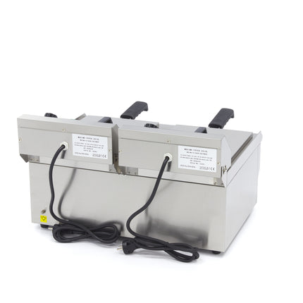 Deep Fryer | 2 x 10L | 2 Baskets | with Drain Tap 4
