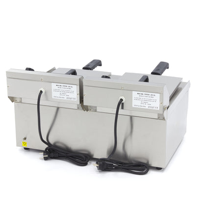 Deep Fryer | 2 x 13L | 2 Baskets | with Drain Tap 4