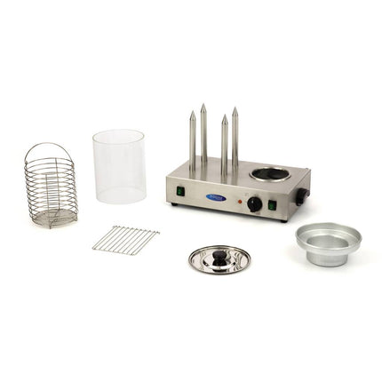Hot Dog Warmer | Ø20 x 24cm | Dishwasher Safe | with 4 Spikes 2