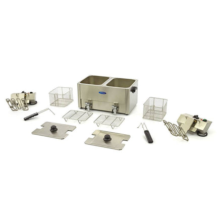 Deep Fryer | 2 x 8L | 2 Baskets | with Drain Tap 6