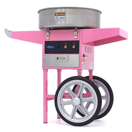 Candy Floss Machine – Ø 52cm – Pink – with Cart 1