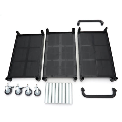 Serving Trolley – 3 Plastic Shelves – 103 x 50,5cm 6