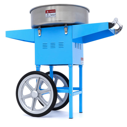 Candy Floss Machine – Ø 52cm – Blue – with Cart 2