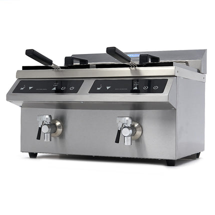 Deep Fryer | 2 x 8L | 2 Baskets | with Drain Tap | Induction 1