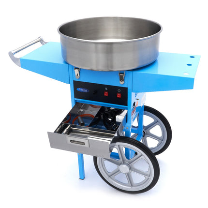 Candy Floss Machine – Ø 52cm – Blue – with Cart 9