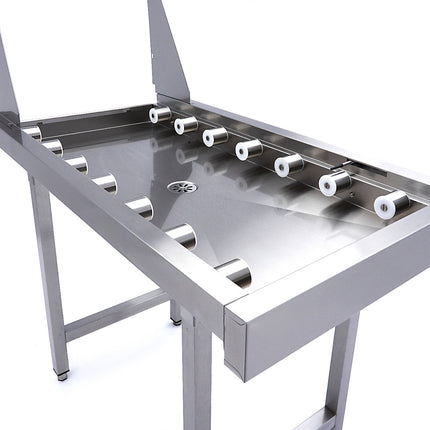 Stainless Steel Straight Roller Table | for Rack Conveyor Dishwasher 6