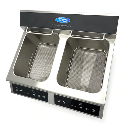 Deep Fryer | 2 x 8L | 2 Baskets | with Drain Tap | Induction 9