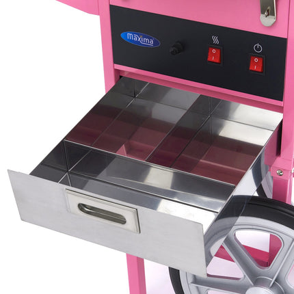 Candy Floss Machine – Ø 52cm – Pink – with Cart 13