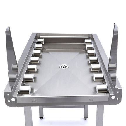 Stainless Steel Straight Roller Table | for Rack Conveyor Dishwasher 5