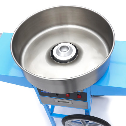 Candy Floss Machine – Ø 52cm – Blue – with Cart 6