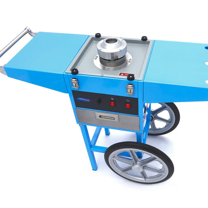 Candy Floss Machine – Ø 52cm – Blue – with Cart 11
