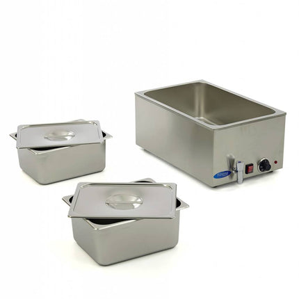 Bain Marie | with Tap | incl 2 x 1/2 GN Set | Electric 5