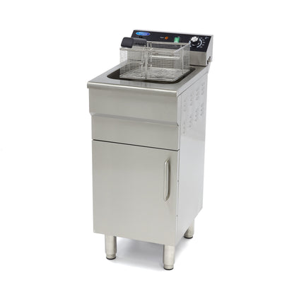 Deep Fryer | 16L | 1 Basket | with Drain Tap and Stand | 400V 5