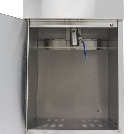 Deep Fryer | 16L | 1 Basket | with Drain Tap and Stand | 400V 6