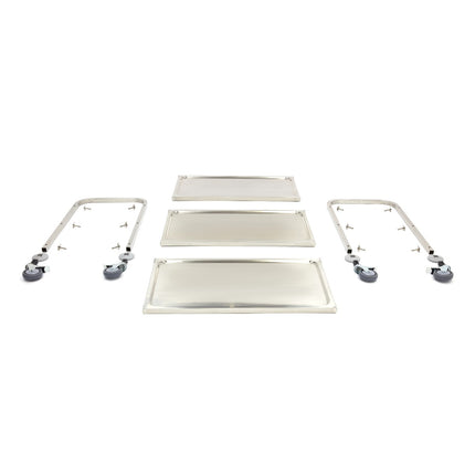 Stainless Steel Serving Trolley | 3 Shelves 4