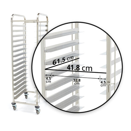 Tray Trolley | Bakerynorm | Fits 16 x Trays (60 x 40cm) | excl Trays 4