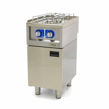Commercial Grade Cooker | 2 Burners | Single Unit | 60cm Deep | Gas 5