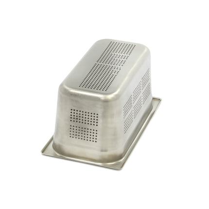Gastronorm Container | 1/3 GN | 15cm Deep | Stainless Steel | Perforated 2