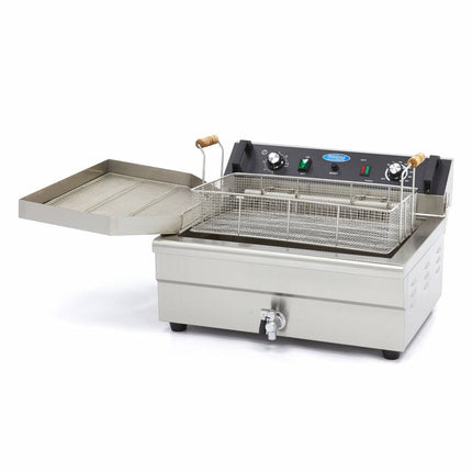 Deep Fryer | 20L | 1 Basket | with Drain Tap 2