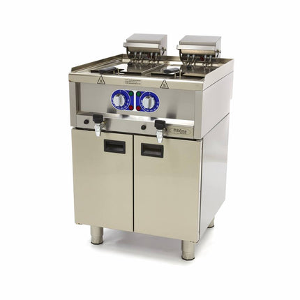 Deep Fryer | 2 x 10L | 2 Baskets | with Drain Tap | 400V 5