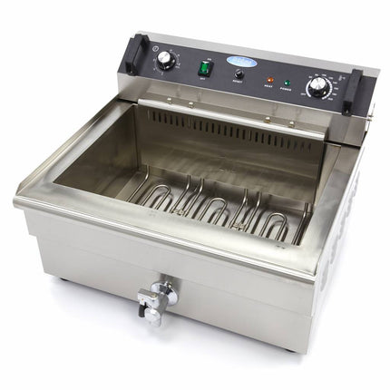 Deep Fryer | 30L | 1 Basket | with Drain Tap 7
