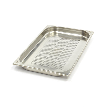 Gastronorm Container | 1/1 GN | 4cm Deep | Stainless Steel | Perforated 1