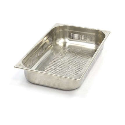 Gastronorm Container | 1/1 GN | 10cm Deep | Stainless Steel | Perforated 1