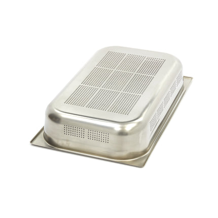 Gastronorm Container | 1/1 GN | 10cm Deep | Stainless Steel | Perforated 2