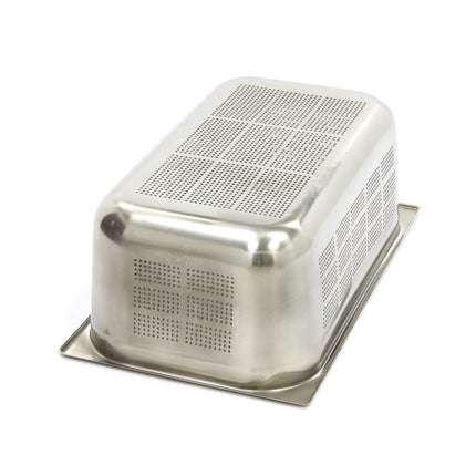 Gastronorm Container | 1/1 GN | 20cm Deep | Stainless Steel | Perforated 2