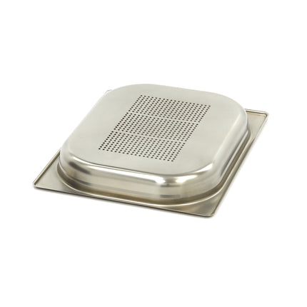 Gastronorm Container | 1/2 GN | 4cm Deep | Stainless Steel | Perforated 2