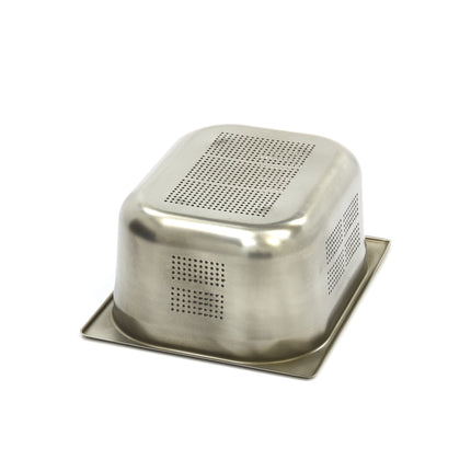 Gastronorm Container | 1/2 GN | 15cm Deep | Stainless Steel | Perforated 2
