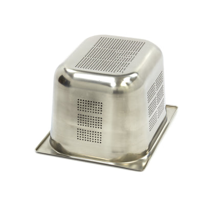 Gastronorm Container | 1/2 GN | 20cm Deep | Stainless Steel | Perforated 2