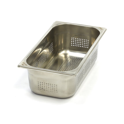 Gastronorm Container | 1/3 GN | 10cm Deep | Stainless Steel | Perforated 1