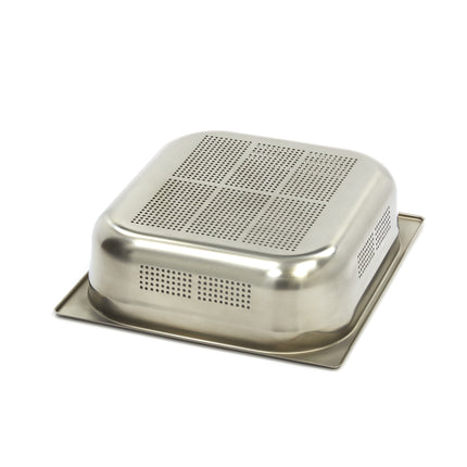 Gastronorm Container | 2/3 GN | 10cm Deep | Stainless Steel | Perforated 2