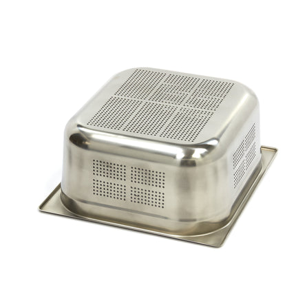 Gastronorm Container | 2/3 GN | 15cm Deep | Stainless Steel | Perforated 2