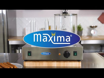 Hot Dog Warmer | Ø20 x 24cm | Dishwasher Safe | with 4 Spikes 5